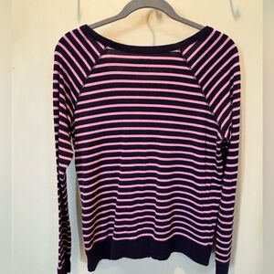 GAP Blue and Pink Striped Top